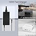 JUYOON 20V 6A 120W Charger Compatible with ASUS Intel NUC 14 13 12 Pro NUC13VYKi7 ROG Swift PG279QM ROG Strix XG349C Gaming VG289Q VG32U Monitor Power Cord