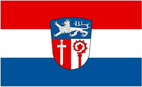 Fahne Landkreis Ostallgäu – 1,50 X 0,90 M, Polyester | Mit 2 Ösen, Waschbar & UV-beständig