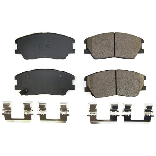 Image of PowerStop Front Brake Pads for Kia Soul 2020-22 - Z17 Ceramic Brake Pads with Installation Hardware, 17-2287