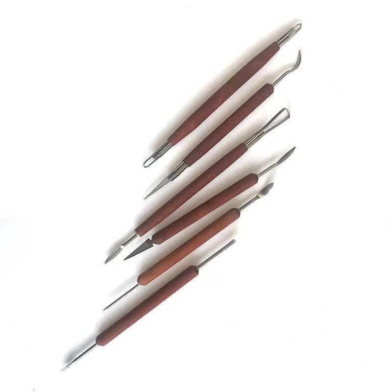 Kit de modelage de précision pour poterie fine avec outils argile double tête - 4