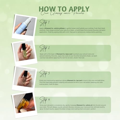 Image of MATCHA Vegan Nail Polish Light Green Color | Long Lasting Chip Resistant Formula | Quick Dry Glossy Finish | Non Toxic & Cruelty Free Nail Paint for Women | 10 ml
