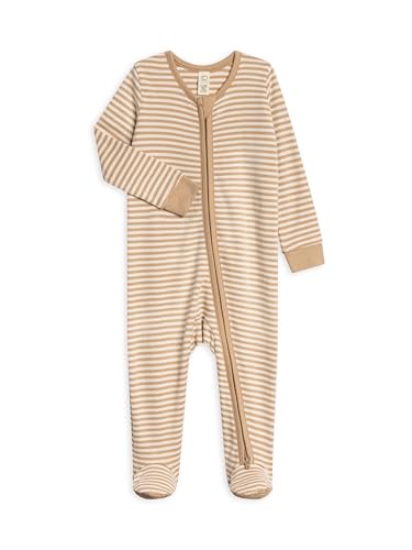 Image of Colored Organics Baby Zip-Up Footed Sleeper with 2-Way Zipper - Organic Cotton Pajamas