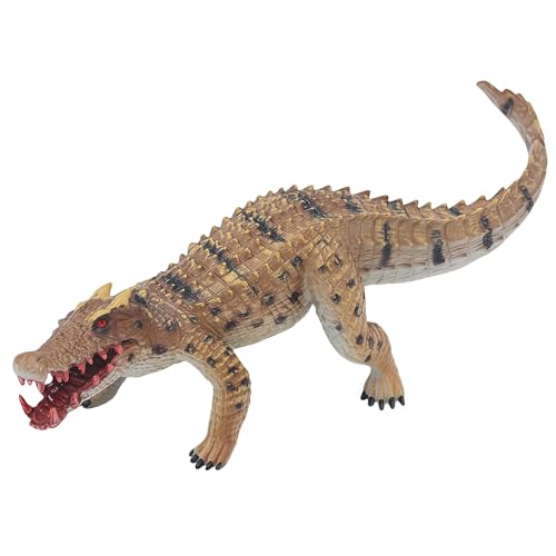 Gemini&Genius Kaprosuchus Animal Crocodile Action Figure Toy for Kids, Alligator Animal for Kids 3-5 Realistic Plastic Wildlife Figurine Toy for...