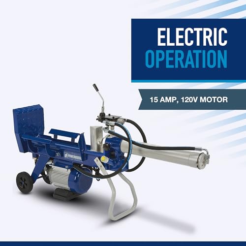 Powerhorse Horizontal/Vertical Electric Log Splitter - 8-Ton, 15 Amp, 120V Motor