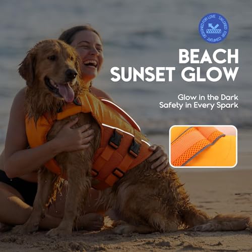 ASENKU Schwimmweste Hund für Kleine Hunde XS,Verstellbar & Ripstop Hundeschwimmweste,Rettungsweste für Hunde mit Griff und Reflektierend zum Chihuahua, Dackel, Französische Bulldogge,Labrador