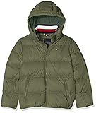  Tommy Hilfiger Jungen Essentials DOWN Jacket Jacke, Grün (Green Llp), 98 (Herstellergröße:3)