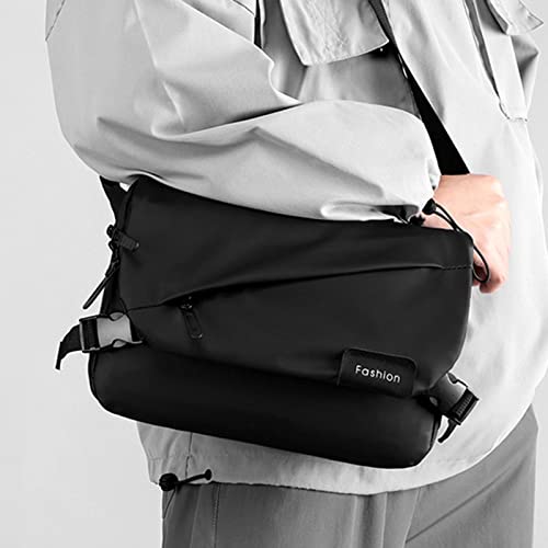 Image of Fashion My Day Crossbody Bag Fashion Adjustable Strap Men Shoulder Bag for Walking Black | Backpacks| Bags and Briefcases
