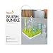 Boon NURSH Silicone Bottles and Grass Bundle Bottles & Cleaning Accessories Starter Set