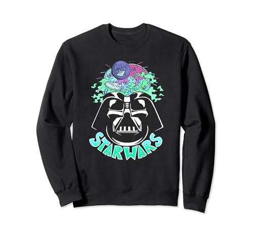 Sweatshirt Star Wars Darth Vader Psychedelic Helmet pull geek homme femme