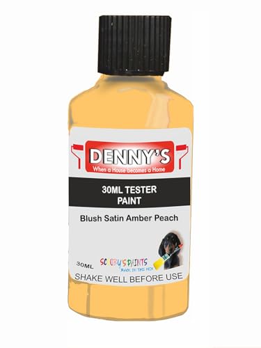 Premium Interior Wall & Ceiling Emulsion Paint – Blush Satin Amber Peach – Rich Matt Finish, Durable & Washable, Low Odour, Ideal for Living Rooms, Bedrooms & Hallways (30ML Tester Bottle)