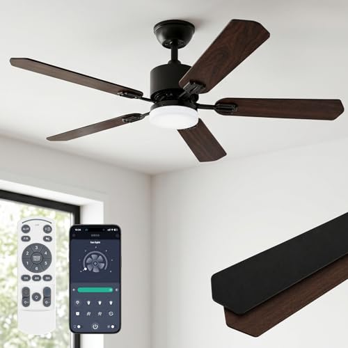 Ventilador de techo reversible que elimina el calor del salón de forma silenciosa