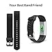 Aneken Replacement Band ID115Plus HR Adjustable Strap for Smart Bracelet Fitness Tracker, 2 Pack (Black)