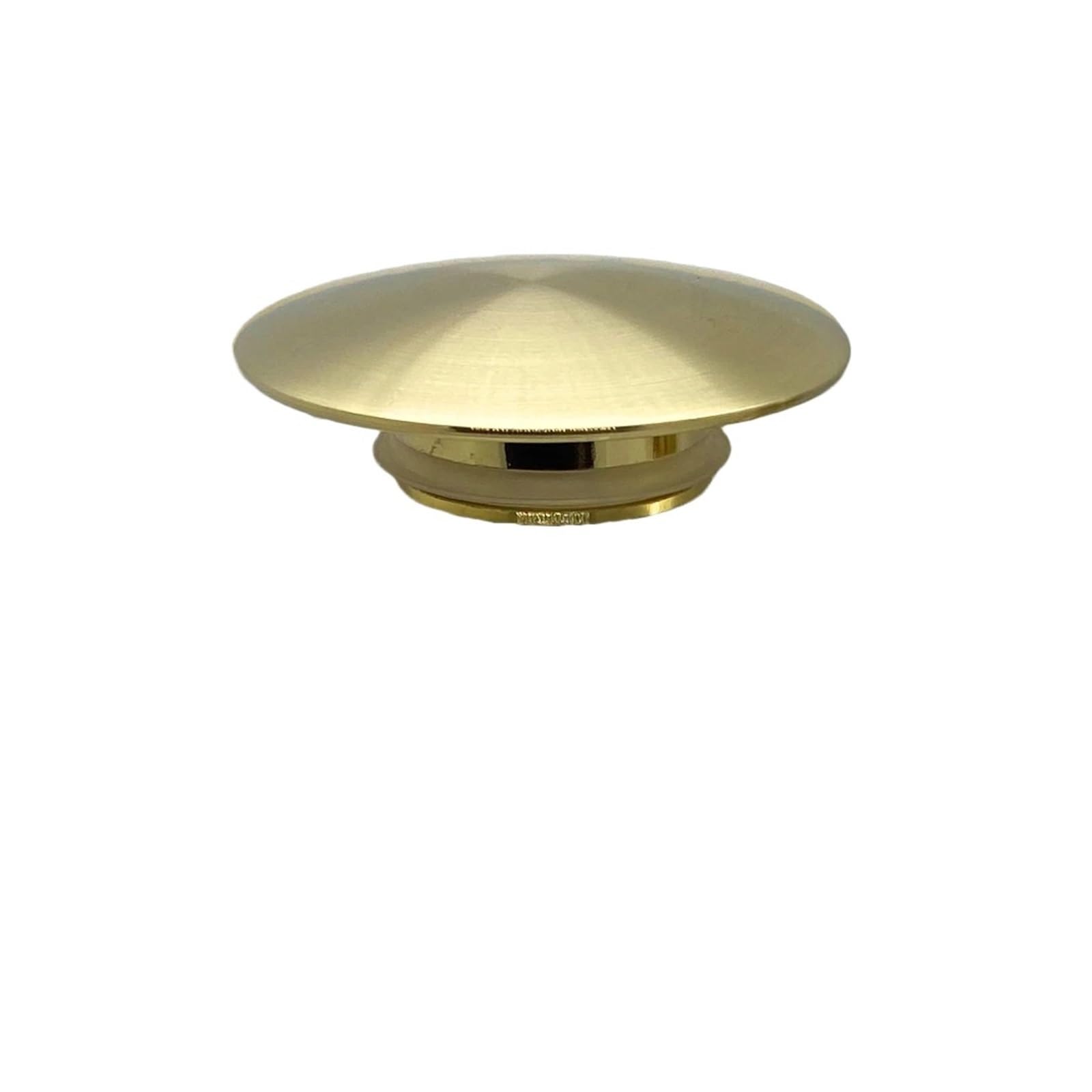 EJPPDHCO Full Copper Pop Up Drain Cover Bathroom Basin Filter Top Renovation Washbasin Lid Accessory (Brushed golden)