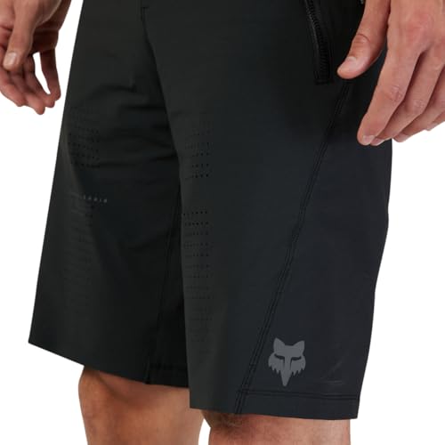 Fox Racing Short masculino Flexair padrão, preto