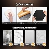 TONOR 36-pak Panele Akustyczne Samoprzylepne, 30×26×1 cm Panel Akustyczny Ścienny, Pianka Akustyczna Wysokiej Gęstości do Studia/Biura/Sypialni/Salonu, Czarny