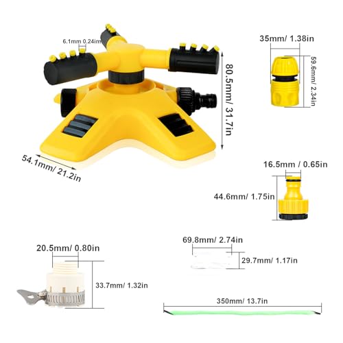 KINHARD Matériel D'arrosage pour Jardin, Diamètre Pulvérisation 8-10 m – vue 2