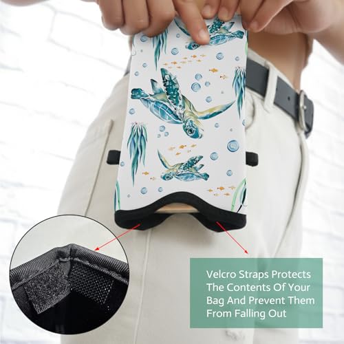 Image of Cell Phone Sleeve Pouch with Adjustable Strap - Sea Turtle
