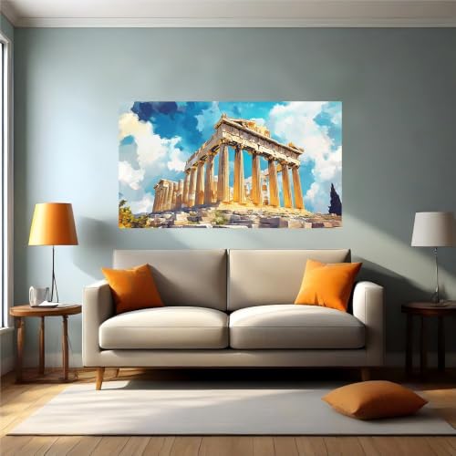 Calcomanías de pared de gran formato vinilo de restos arquitectónicos antiguos autoadhesivo 2