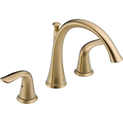 Delta T2738-CZ Lahara Two Handle Roman Tub Faucet Trim Champagne Bronze