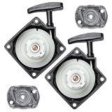 LALAGO Avviatore a Strappo per Decespugliatore da 43 ccm – 52 ccm, Avviatore a Fune per decespugliatore + Pedana, per Multitool Fuxtec, Rotfuchs, Brast, Timbertech e altro (2 Pezzo)