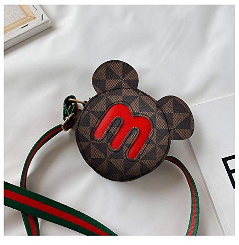 Zenhoo Kids Cute Crossbody Purse Mickey Mouse Shoulder Bag Mickey Handbag Little Girl's Cute Purse With Cartoon Mouse Ears（Coffee） #TOP1