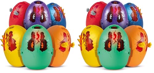VTech - Switch & Go Dinos Surprise 2ème Génération, Œuf de Dinosaure, Jouet Sonore Transformable, Jeu de Construction, 6 Modèles à Collectionner, Cadeau Enfant Dès 4 Ans - Contenu en Français