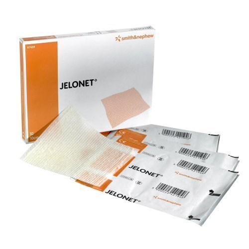 Jelonet Paraffin Gauze Dressing - 10cm x 10cm - Pack of 10 by Smith&Nephew