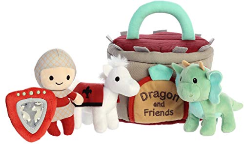Image of Ebba™ Engaging Baby Talk™ Dragon and Friends™ Baby Stuffed Animal - Sensory Delight - Interactive Learning - Multicolor 8 Inches
