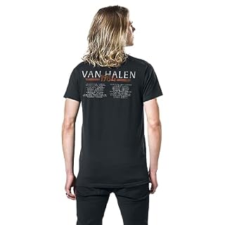 Van Halen Tour 1984 Homme T-Shirt Manches Courtes Noir Regular/Coupe Standard – Image 5