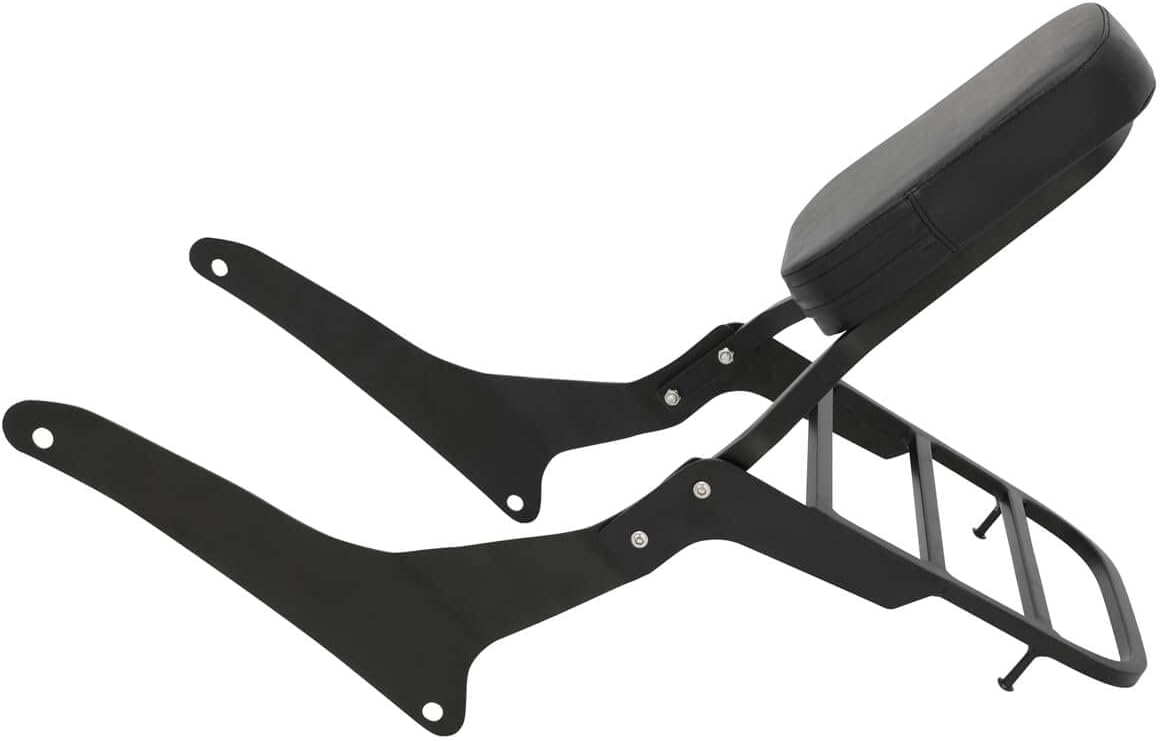 Passenger Sissy Bar with Luggage Rack Backrest for Yamaha V Star 1300 XVS1300 XVS1300A XVS950 Midnight 2007-2015, Black