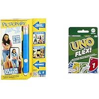 Mattel Games - Pack 2 juegos de mesa - Pictionary Air 2.0 + UNO