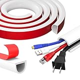 Canalina passacavi adesiva,4M canalina cavi in PVC,canalina passacavi muro,nascondi cavi,Canale Flessibile per Cavi In Gomma,nascondi cavi tv Fili Elettrici,per Cavi Sul Pavimento Della Parete,15*10mm