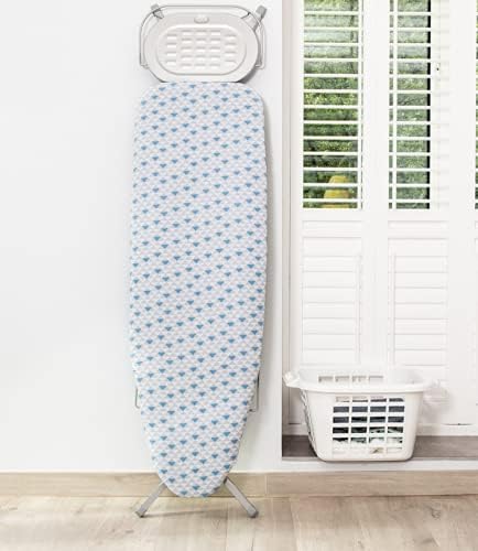 Addis Large Perfect Ironing Board Cover with Geo Triangles design, Ironing Board Cover (Only fits Boards UP TO 135 x 46cm), Blue Grey - Image 3
