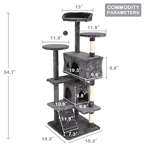 Árbol para gatos de 54 pulgadas para interior miniatura 6