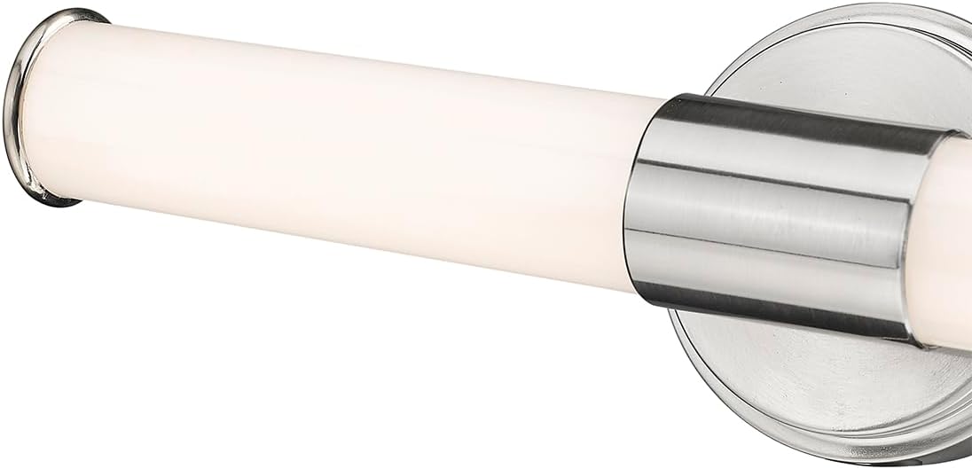 ML Lighting 2220-BN Trumann 1-Light Vanity, LED Brushed Nickel