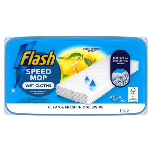 Flash Speedmop Floor Cleanr Antibac Lemon Wet Floor Cleaning Wipes 10