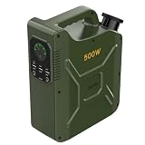 ANTPO 500W Portable Power Station, 500Wh LiFePO4 Solar Generator Pure Sine Wave 110V AC Car Outlets PD 60W QC3.0 Backup Power Supply Bank for Camping, Blackout,