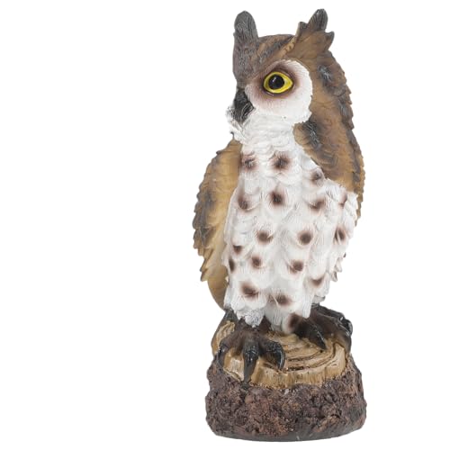 Gatuida Wetterfeste Harz Eulen Gartendeko Figur für Draußen Tragbare...