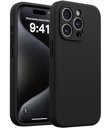 AOTESIER Magnetic for iPhone 15 Pro Case, Drop Protection, Black