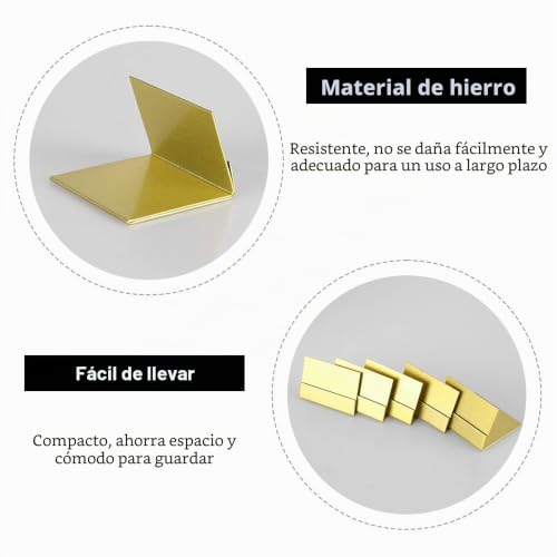 Miniatura 2 de Dongker Soportes Para Tarjetas De Lugar, 12 Soportes De Hierro Dorado Para Números De Mesa, Apilables, Para Bodas, Aniversarios, Fiestas