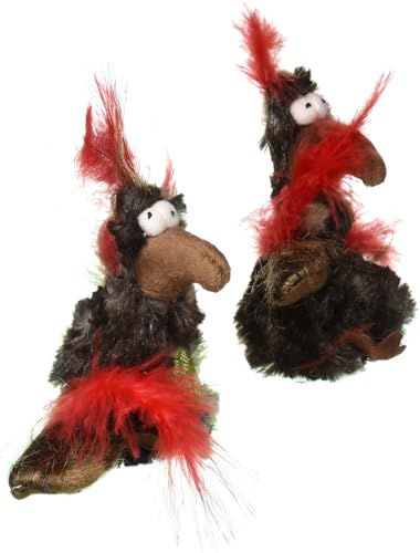 Pet Craft Supply Co. Kitty Condor Crazy Catnip Cuddler Funny Cuddling Chasing Hunting Irresistible Stimulating Soft Plush Boredom Relief Interactive Cat Toy with Realistic Feathers, All Breed Sizes