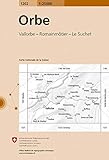 vallorbe grottes switzerland  1202 Orbe: Vallorbe - Romainmôtier - Le Suchet (Landeskarte 1:25 000)