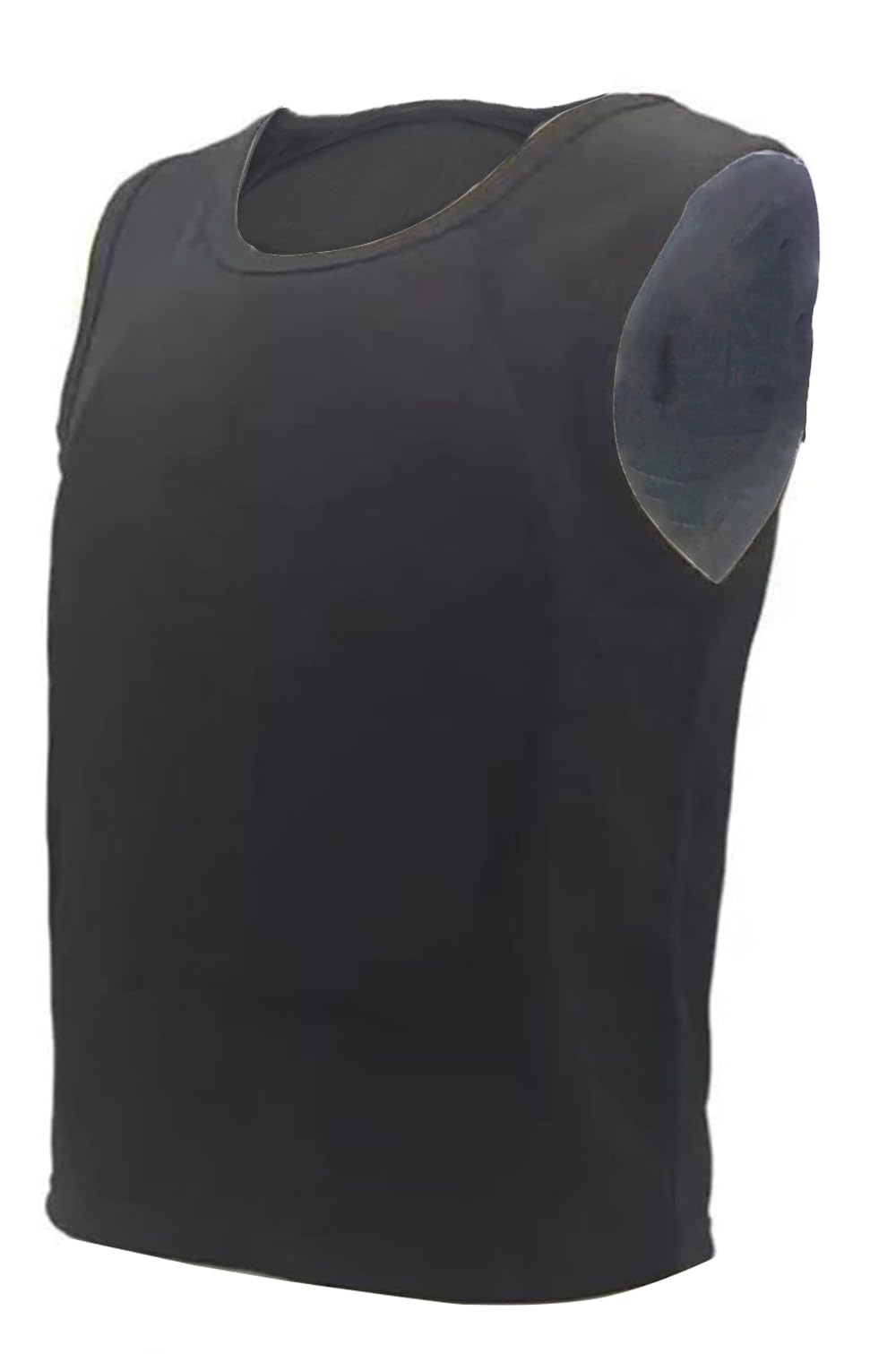 Remek Unisex Black Military Tactical Bulletproof Vest, Iiia Level Body Armor Front And Back Armor Proof Vest Anti Knife Stab Concealed T-Shirt Self-Defense Clothing Bullet-Proof For Men Women