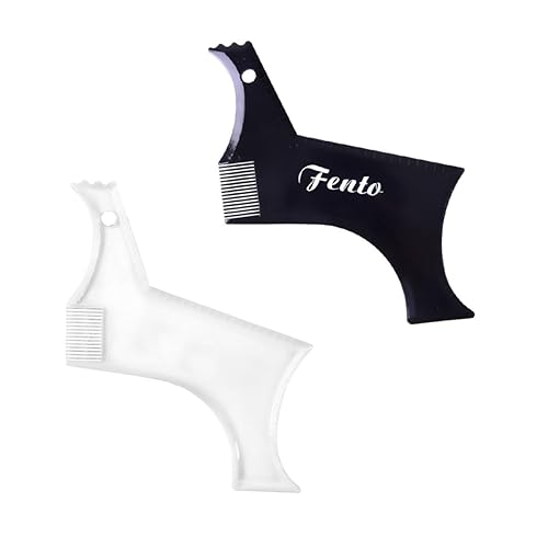 Miniatura 3 de FOMIYES 6 Uds plantillas para el cabello, herramienta para moldear la barba, peines para barba para hombres, herramienta de aseo de barba, peine de