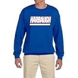 Tenacious Tops New York John Harbaugh Logo Crew Neck Sweatshirt ADULT LARGE