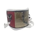 2026, atmungsaktive Vogelreisebox für kleine Finken – Komfortabler Transport (Red, 16x13cm)