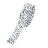 cintas especiales 3m Bricolaje creativo: nuestro rollo de cinta de diamantes de imitación de cristal consta de varios diamantes de imitación pequeños. Es fácil de usar. La cinta se puede cortar en cualquier forma para agregar un toque de encanto a sus artículos.