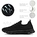 YOSFDC Womens Tennis Shoes Breathable Running Shoes Lightweight Mesh Casual Fashion Sneakers for Gym, Walking, Athletic Workout Footwear Black Size 8.5