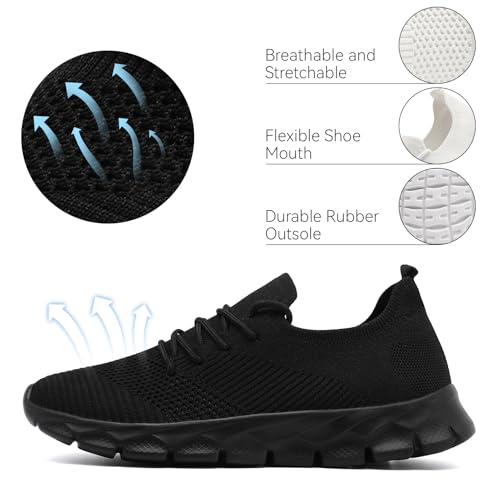Women's Running Shoes Women Tennis Sneakers Comfortable Breathable Lightweight Non-Slip Shoes Mesh Casual Fashion Walking Sneakers for Gym Athletic with Mesh Upper2
