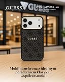 CG MOBILE Guess 4G PU Classic Logo kompatybilne z MagSafe etui do iPhone 17 Pro Max (czarne)